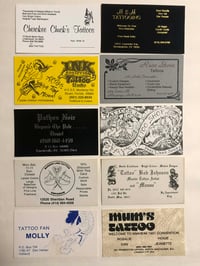 Image 1 of Vintage tattoo business cards 