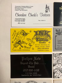 Image 2 of Vintage tattoo business cards 