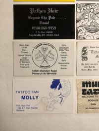 Image 4 of Vintage tattoo business cards 