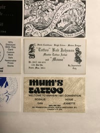 Image 5 of Vintage tattoo business cards 