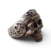 Image 3 of Vintage Ornate Skull Ring, c. 1950s