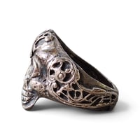 Image 5 of Vintage Ornate Skull Ring, c. 1950s