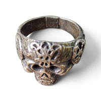 Image 8 of Vintage Ornate Skull Ring, c. 1950s