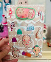 Gingerbread love - sticker sheet