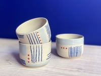 Image 1 of BECHER Blue Lines Red Dots