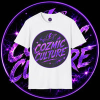 Image 1 of Cosmic Culture Graphic Shirt — Purple Galaxy Lightning Logo