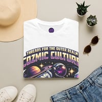Image 2 of Cosmic Culture Graphic Shirt — 'Threads for the Outer Realm' Astronaut Space 