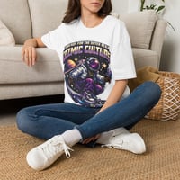 Image 3 of Cosmic Culture Graphic Shirt — 'Threads for the Outer Realm' Astronaut Space 