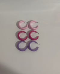 Cotton Candy hoops