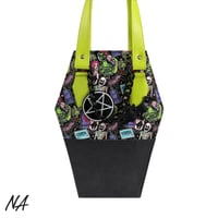Image 1 of Zombie Coffin Tote Bag