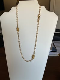 Image 1 of Gold chain with two tiny beads