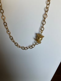 Image 2 of Gold chain with two tiny beads