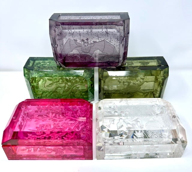 Lucite Desk Boxes - 5 Versions - Image 1 of 11