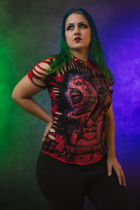 Image 6 of Small Terrifier 2 Tie Dye Slashed Tee