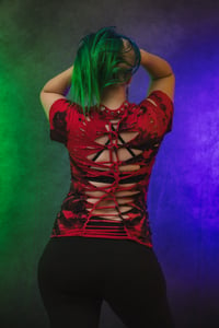 Image 7 of Small Terrifier 2 Tie Dye Slashed Tee