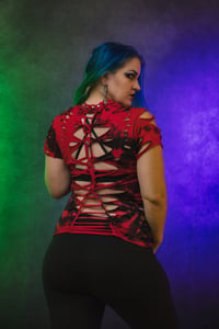 Image 3 of Small Terrifier 2 Tie Dye Slashed Tee
