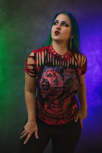 Image 1 of Small Terrifier 2 Tie Dye Slashed Tee