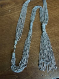 Image 1 of Wire wrapped multi strand silver chains