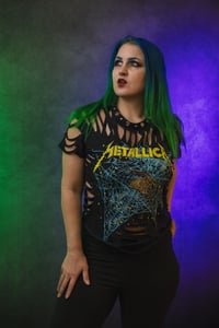 Image 3 of Small Metallica Slashed Tee