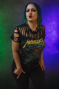Image 1 of Small Metallica Slashed Tee