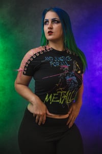 Image 1 of Small Metallica Lace Up Tee