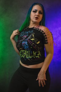 Image 6 of Small Metallica Lace Up Tee