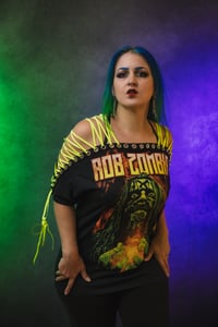 Image 6 of Large Rob Zombie Lace Up Tee
