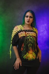 Image 4 of Large Rob Zombie Lace Up Tee