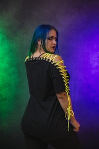 Image 3 of Large Rob Zombie Lace Up Tee