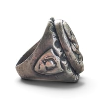 Image 3 of Vintage Silver Vader Skull Ring, c. 1940s
