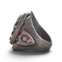 Image 4 of Vintage Silver Vader Skull Ring, c. 1940s