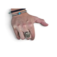 Image 7 of Vintage Silver Vader Skull Ring, c. 1940s