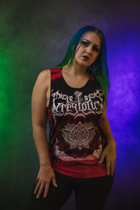 Image 5 of Medium Grey Lotus Men's Tie Dye Tank Top