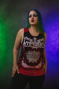 Image 4 of Medium Grey Lotus Men's Tie Dye Tank Top