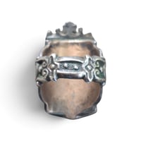 Image 4 of Crowned Aztec Masonic Ring #2, c. 1940s