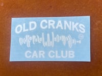 Image 1 of Official Old Cranks Car Club Vinyl Decal