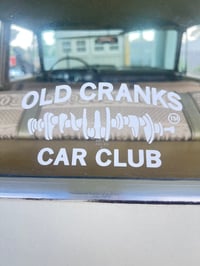 Image 3 of Official Old Cranks Car Club Vinyl Decal