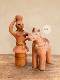 Image 1 of Talisman / Art - Haniwa (Woman, Horse)