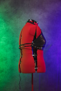 Image 4 of XL Shiny Studded Black Triangle Top