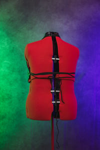 Image 5 of XL Shiny Studded Black Triangle Top