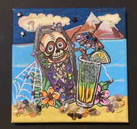 Image 1 of Pop Art Happy Hour mixed media painting