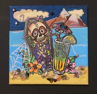 Image 3 of Pop Art Happy Hour mixed media painting
