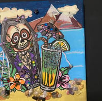Image 4 of Pop Art Happy Hour mixed media painting