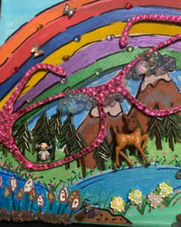 Image 2 of Great Outdoors through rose tinted glasses mixed media