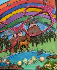 Image 3 of Great Outdoors through rose tinted glasses mixed media