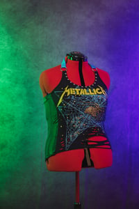 Image 2 of L/XL Metallica Crop Top
