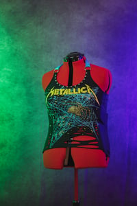 Image 3 of L/XL Metallica Crop Top
