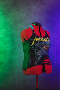 Image 4 of L/XL Metallica Crop Top