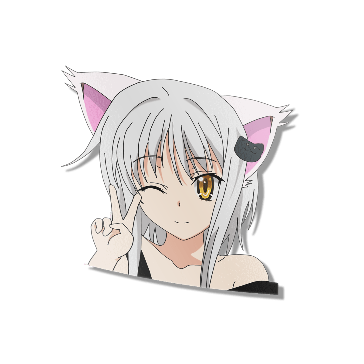 Image of Peeking Koneko Sticker