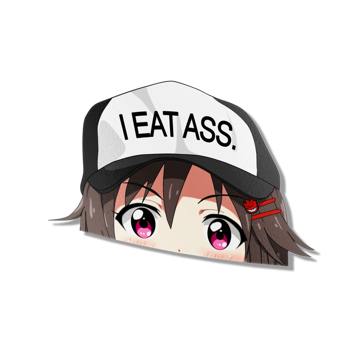 Image of I Eat Ass Peeker Sticker